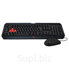 Игровой набор A4 Bloody Q1100 Q100 S2 клавиатура мышь проводной мембранный USB черный