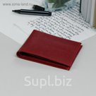 Кошелёк женский, отдел, для карт, игуана красный