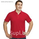 Рубашка-поло мужская StanPoli, размер 52, цвет красный 180 г/м 04E