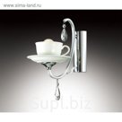 Бра KUPA E14 40W 220V хром/керамика/хрусталь