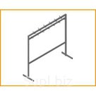 ВЕШАЛКА НАПОЛЬНАЯ ДВУХСТОРННЯЯ ДЛЯ ОДЕЖДЫ, 26 МЕСТ 'В-4'