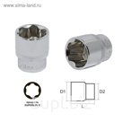 Головка торцевая MASTER, 22 мм, 3/8", профиль SUPERLOCK