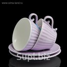 Набор из 2 чайных пар Confetteria, лиловый, 150 мл