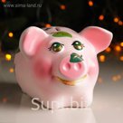 Копилка "Поросёнок средний" х/р  22х13см  листья