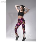 Легинсы спортивные с прозрачными вставками ONLITOP Fitness Art, размер 42-44, цвет розовый