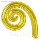 Шар фольгированный 14" Спираль GOLD