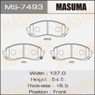 Колодки дисковые Masuma MS7493