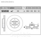 Диск тормозной HI-Q SD2030