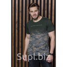 Футболка мужская цвет хаки размер 48