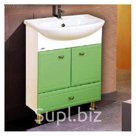Тумба с раковиной Misty "Уют-50", с нижним ящиком, салатовая