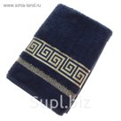 Полотенце махровое Fiesta Versace 70*130 см синий 500гр/м, бамбук