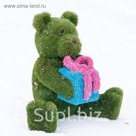 Топиар-фигура" Медвежонок с подарком"