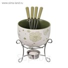 Набор для приготовления фондю Minor, 7 предметов, салатовый, 11,5 х 14 см, 500 мл