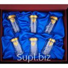 Подарочный набор стаканов  из хрусталя под коктейли 330мл с золотом 2шт; Артикул: ; Производитель стекла/хрусталя/фарфора: Неман (Беларусь); Цвет/Диз