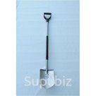 Лопата, большая садовая титановая (Ракета) с алюминиевым черенком, самозатачивающееся лезвие, обработка поверхности, покраска, размер 210*160, h=117см