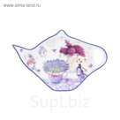 Подставка под чайные пакетики "Лаванда", фарфор, 12,5 х 8 х 1,5 см