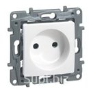 ETIKA Розетка без заземления белая (672220) Legrand