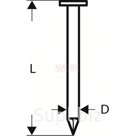 BS-GKG 3.1x90мм Гвоздь BOSCH с круглой головкой SN21RK 90G, артикул 3165140563642BS