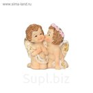 Фигурка декоративная "Поцелуй ангелочков", 6,5х4х7 см