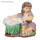 Фигурное кашпо "Лилия" фиолетовое