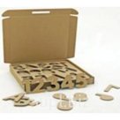 Игрушка из картона "Самолет на лямках", коричневый, размер 95,7х84,2х38 см; Артикул: CD-PLAIN-B