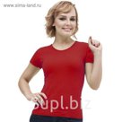 Футболка женская StanGalant, размер 44, цвет красный 150 г/м 02W