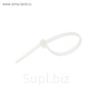 Стяжки нейлоновые Fortisflex КСС, 3x100 мм, белые, набор 100 шт.