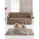 Чехол для мягкой мебели DO CO DIVAN KILIFI на диван 3 х местный цвет коричневый