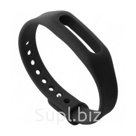 Цветной ремешок для браслета Xiaomi Mi Band (Черный)
