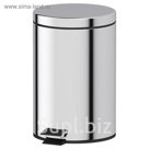 Ведро с педалью 7 л, хром, DEFESTO