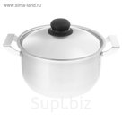 Кастрюля 3 л "Дачная", 20 см, с металлической крышкой