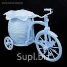 Корзина декоративная "Велосипед с кашпо вазочкой" МИКС 18х24,5х12 см
