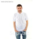 Футболка поло мужская арт.PM0110301031StandartL, цвет белый, р-р 54 (XXXL)