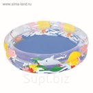 Бассейн надувной "Морская жизнь", 91 х 20 см, от 2 лет