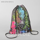 Мешок для обуви "Граффити", отдел на шнурке