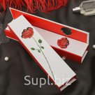 Коробочка подарочная под браслет цепочку часы Роза с шипами 22 5 4 5 3 цвет бело красный 231978