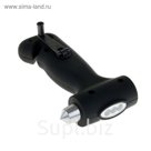 Фонарик Lamar, 3 диода, 1 режим, аккумулятор "динамо", чёрный