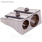 Точилка металлическая, 2 отверстия