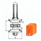 фреза GLOBUS 3517set R3 D22 B15-20 хв.8мм комбинированная