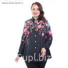 Блуза женская, размер 62, цвет чёрный М5-3358/29