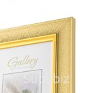 15x21 (А5) пластик золото 652818-6, с пластиком Gallery