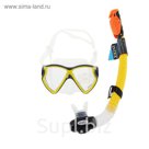 Набор для подводного плавания PRO "Авиатор", 2 предмета: маска, трубка с защитой от брызг, от 8 лет INTEX