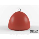 Полусфера бетонная с креплением сверху Арт. ПБ 1.2