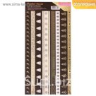 Клеевая тесьма с фольгированием «Сияние ночи», 12 × 29,5 см