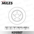 Диск тормозной задний MILES K010507