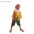 Карнавальный костюм "Буратино", текстиль, р.34, рост 128 см