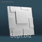 Гипсовая 3D панель "Квадрат" 500х500
