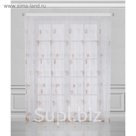 Тюль "Винтажная ковка", размер 350х275 см, коричневый 03403