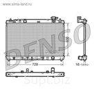 Радиатор системы охлаждения Denso DRM50041