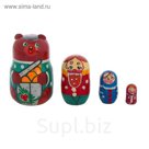 Матрёшка "Маша и Медведь" 4 в 1